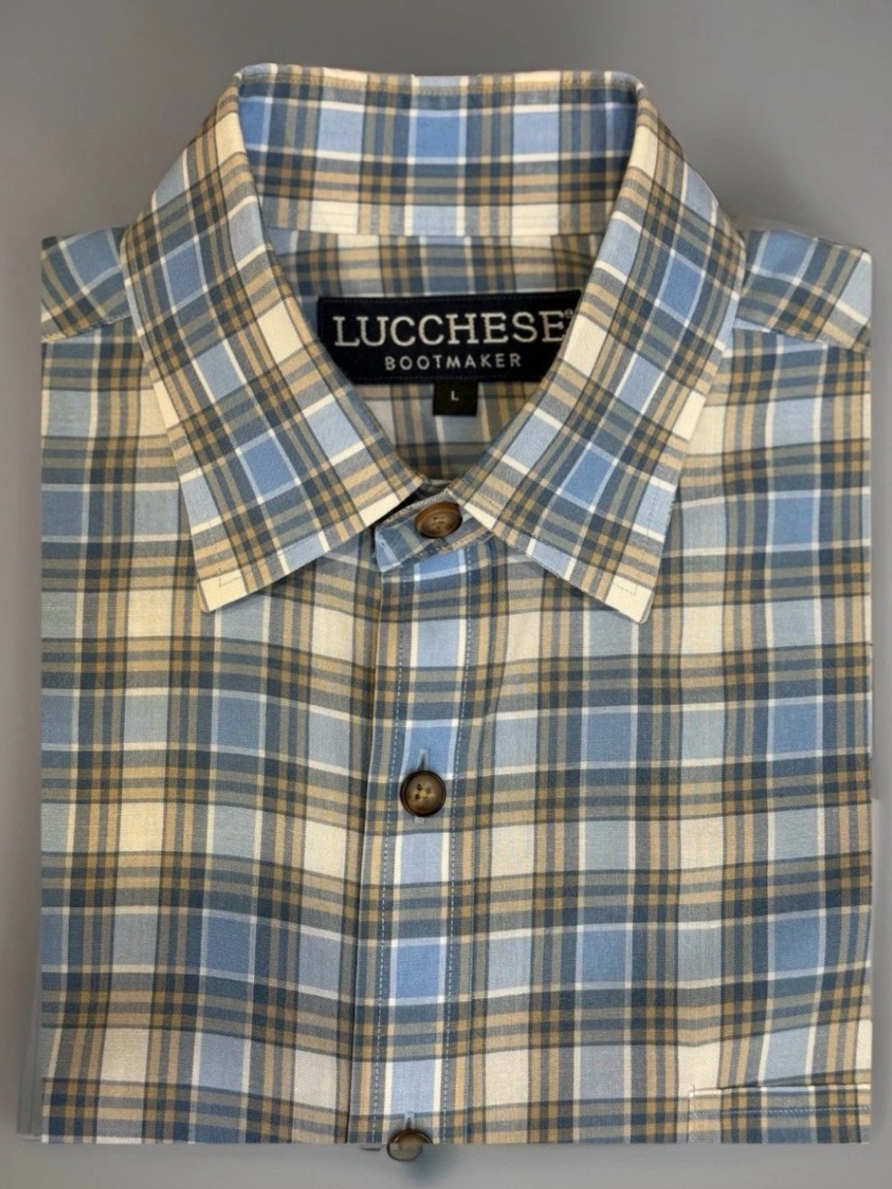 Lucchese San Antonio men’s button down cotton shirt
